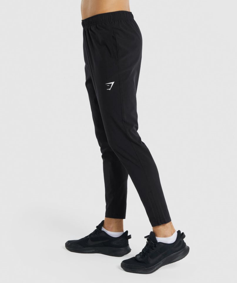 Men's Gymshark Arrival Woven Jogger Black | NZ 1YSQEN